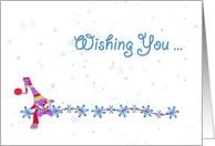 Snowman Snowflakes card