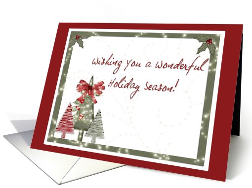 Christmas Tree Sparkles card (498434)