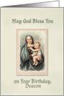 Deacon Birthday Religious card