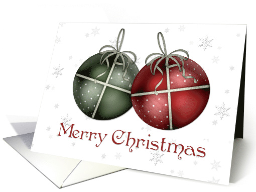 Holiday Ornaments Snowflakes card (516239)