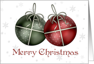 Holiday Ornaments Snowflakes card