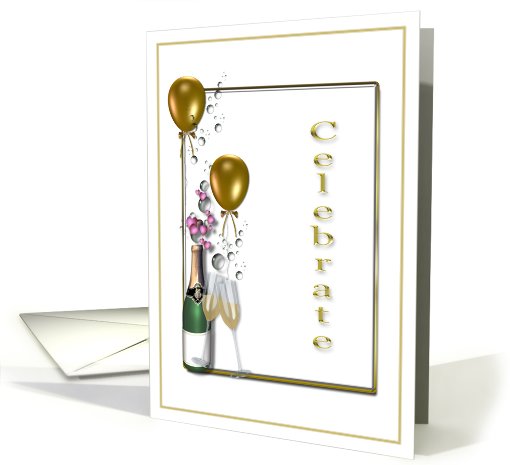 Celebration Champagne Invitation card (520868)