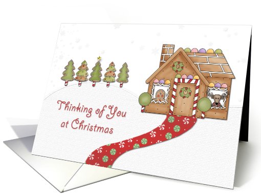 Gingerbread House Christmas card (524113)