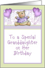 Teddy Bear Granddaughter Birthday card