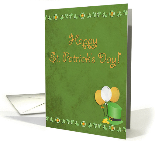St. Patrick's Day Hat Balloons card (553208)