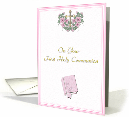 Communion Blessing Pink card (556180)