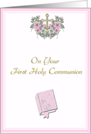 Communion Blessing Pink card