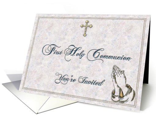 Communion Invitation Pastel card (556183)