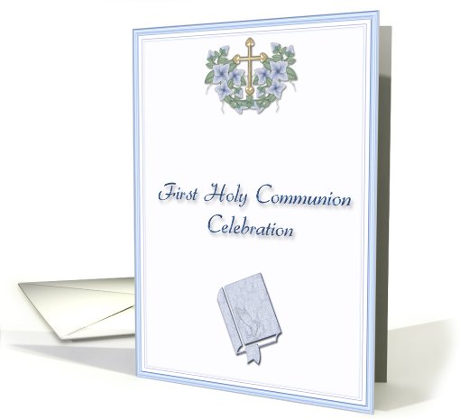 Communion Invitation Blue card (556185)