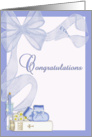 Baptism Congratulations Blue card