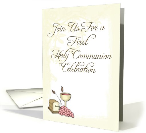 First Communion Yellow card (566306)