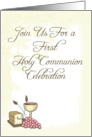 First Communion Yellow card