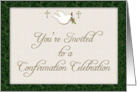 Confirmation Dove Green card