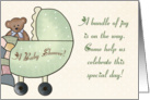 Baby Carriage Baby Shower card