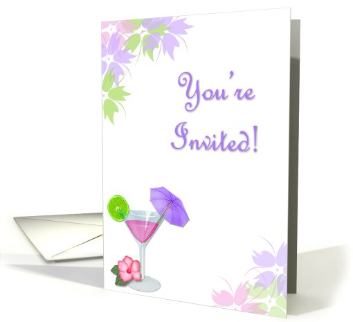 Summer Cocktail Invitation card (608293)