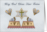 Interfaith Twin Blessing card