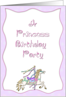 Princess Birthday Invitation card