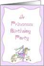 Princess Birthday Invitation card