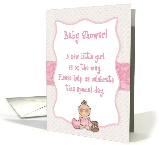 Baby Shower Girl Invitation card (624830)