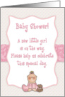 Baby Shower Girl Invitation card