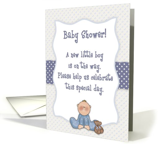 Baby Shower Boy Invitation card (624833)