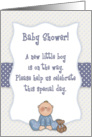 Baby Shower Boy Invitation card