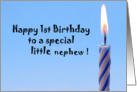 1st Birthday Nephew card