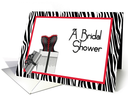 Corset in Box Bridal Shower Invitation card (659445)