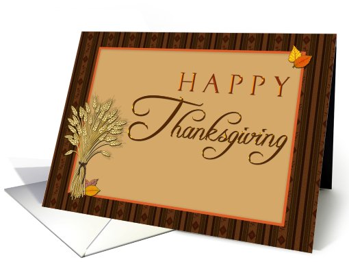 Thanksgiving Wheat card (662970)