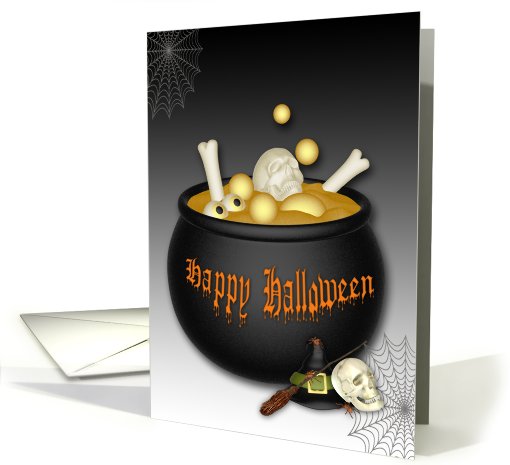 Halloween Witches Cauldron card (674624)