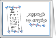 Optometrist Holiday card