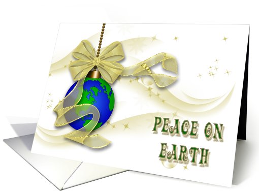 Planet Earth Holiday Ornament card (696814)