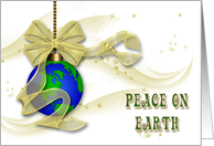 Planet Earth Holiday Ornament card