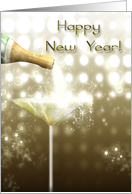 Happy New Year Champagne card