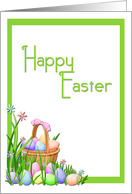 Easter Basket Greetings card