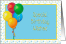 Birthday Balloons card