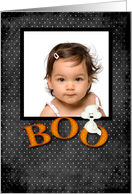 Halloween Boo Photo Card