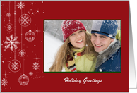 Christmas Ornaments Photo Card