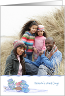 Snow People Family Photo Card