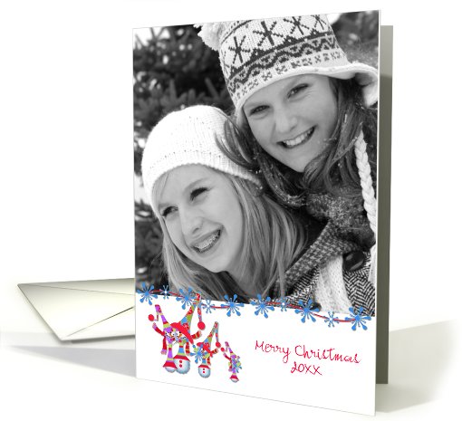 Snow People Family Photo card (849671)