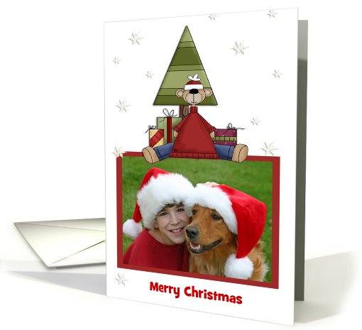 Christmas Teddy Bear Photo card (850994)
