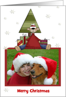 Christmas Teddy Bear Photo Card