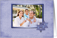 Star of David Hanukkah Photo Card