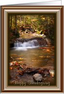 Thanksgiving Woodland Waterfall card