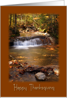 Autumn Waterfall Thanksgiving card