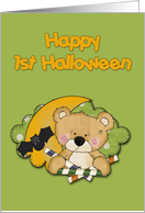 First Halloween Teddy Bear card