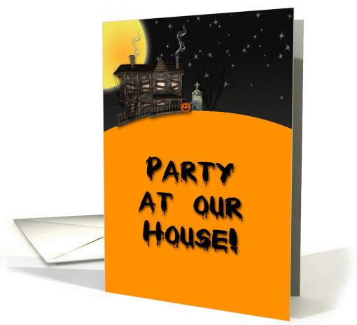 Haunted House Halloween Party Invitation card (864705)