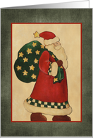 Santa Claus, Vintage Look card