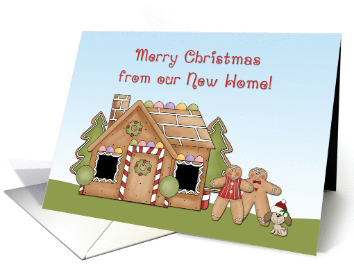 Merry Christmas, Gingerbread House, New Home card (871913)
