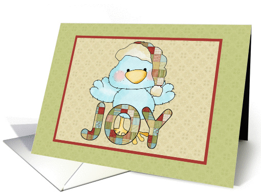 Blue Bird, Joy, Christmas card (876685)